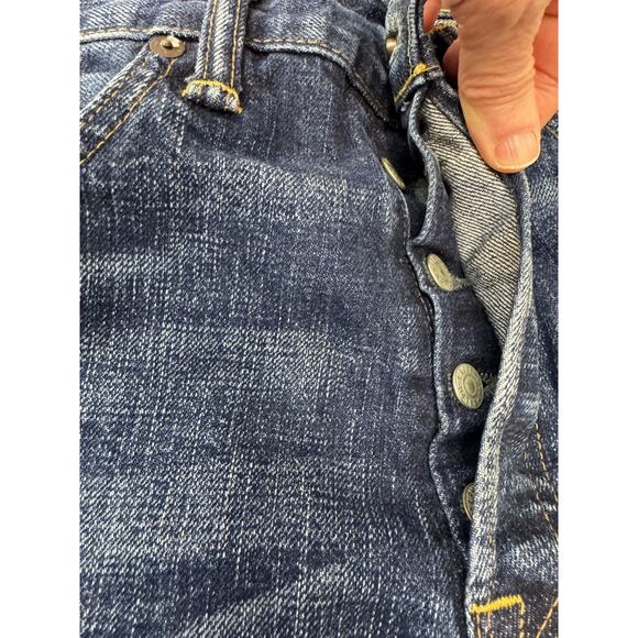 Y2K Polo Ralph Lauren Vintage RRL Straight Leg Selvedge Blue Jeans 32 x 30 - Picture 6 of 16